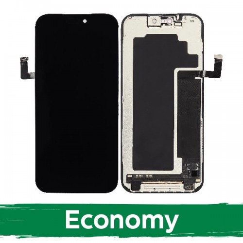 LCD displejs saderīgs ar iPhone 17 Pro Max melns (INCELL / Economy) noņemams IC