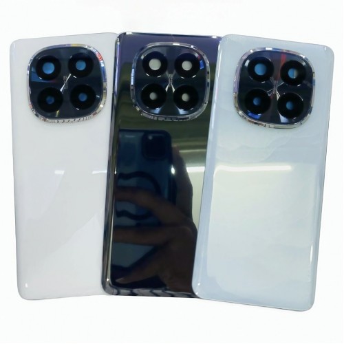 Aizmugures vāciņš saderīgs ar Xiaomi Redmi Note 14 Pro+ 4G melns (ar kameras objektīvu) OEM