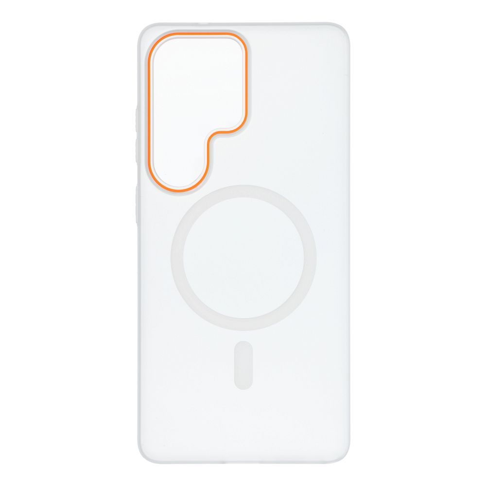 GO ORANGE macins saderigs ar MagSafe SAMSUNG S26 Ultra caurspidigs