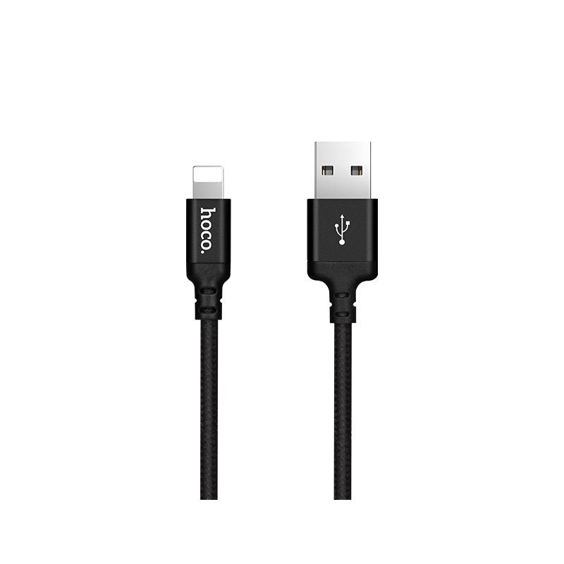 Kabelis (m) - USB A uz Lightning Hoco 2A 2 m X1 balts (m)