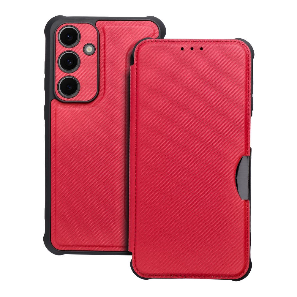 Viedtālruņa apvalks RAZOR Book SAMSUNG S24 FE sarkans