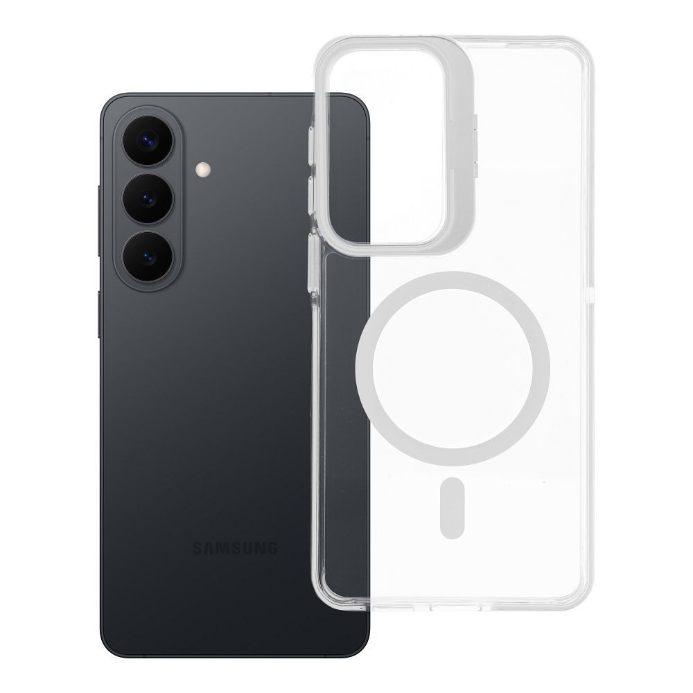 Vāciņš priekš Samsung S26 PLUS Lens Mag Cover saderīgs ar MagSafe balts