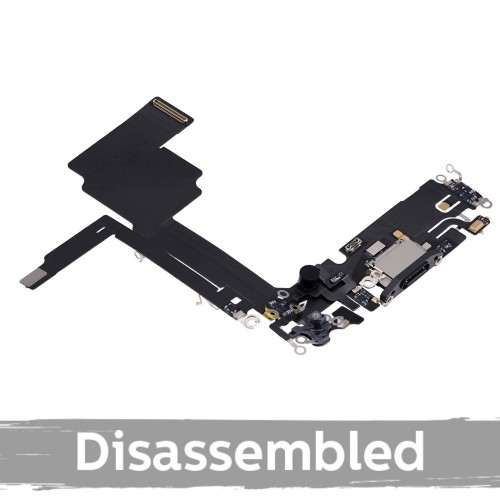 Uzlādes savienotājs saderīgs ar iPhone 15 Pro / Black Titanium / (100% oriģināls / izjaukts)