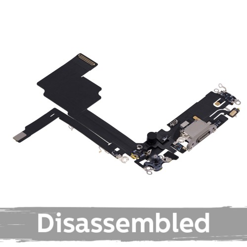 Uzlādes savienotājs saderīgs ar iPhone 15 Pro / Natural Titanium / (100% oriģināls / izjaukts)