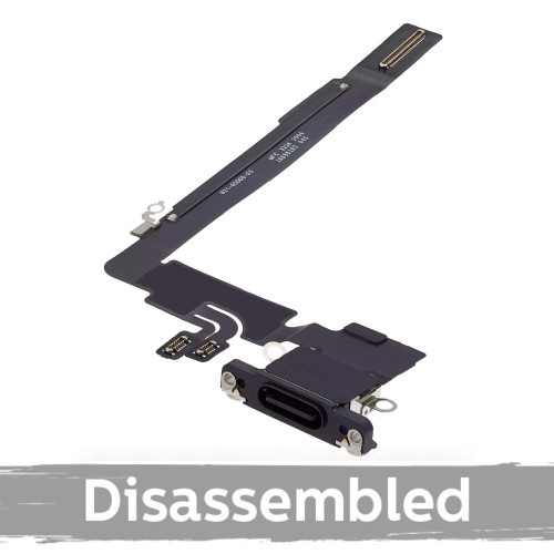 Uzlādes savienotājs saderīgs ar iPhone 16 Pro Max / Black Titanium / (100% oriģināls / izjaukts)