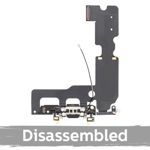 Uzlādes savienotājs saderīgs ar iPhone 7 Plus 5.5'' / melns / (100% oriģināls / izjaukts)