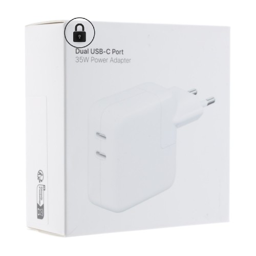 Lādētājs Apple MW2K3ZM/A balts (USB-C / 35W) (ar iepakojumu)