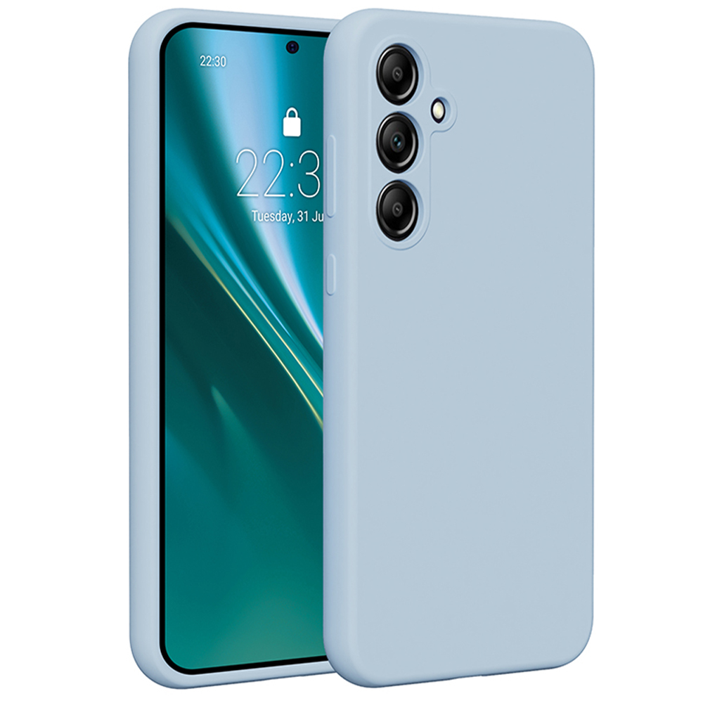 Etteri silikona viedtālruņa apvalks Samsung Galaxy A35 5G gaiši zils