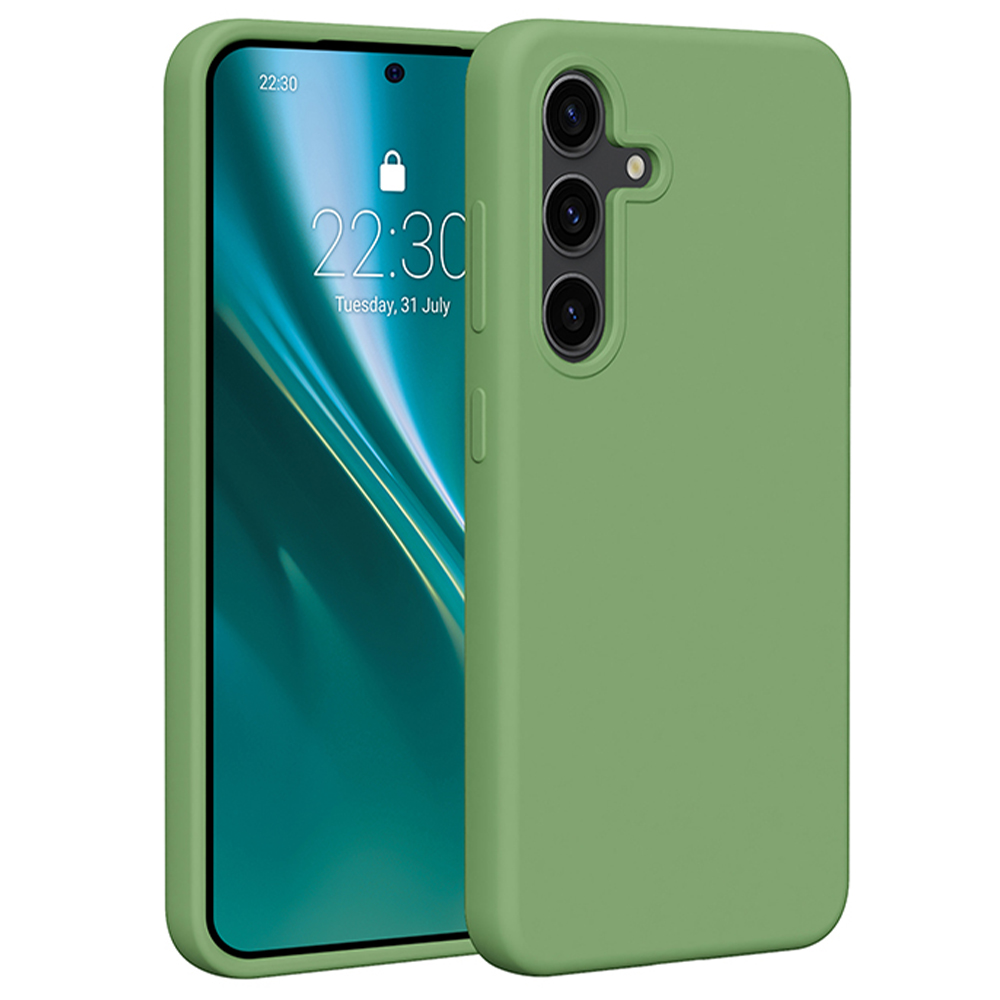 Etteri silikona viedtālruņa apvalks Samsung Galaxy S24 - gaiši zaļais