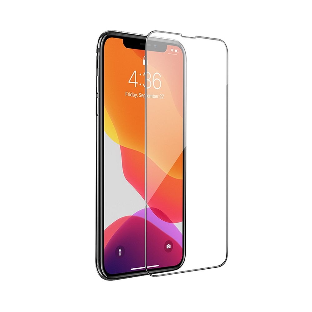 HOCO rūdītais stikls HD 5D Guardian vairogs (komplekts 10in1) - iPhone Xr / 11 melns (G14)