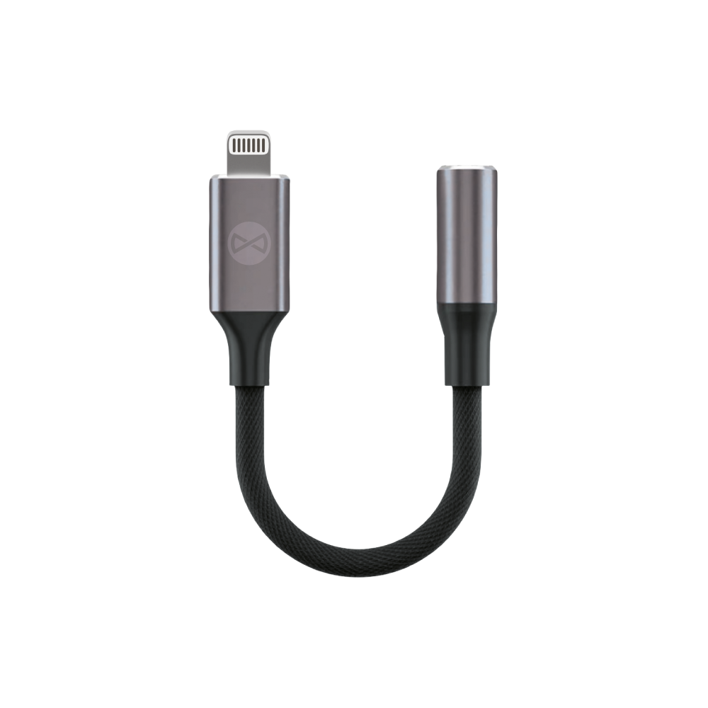 Forever аудио адаптер AJL-01 jack 3,5 mm - Lightning черный