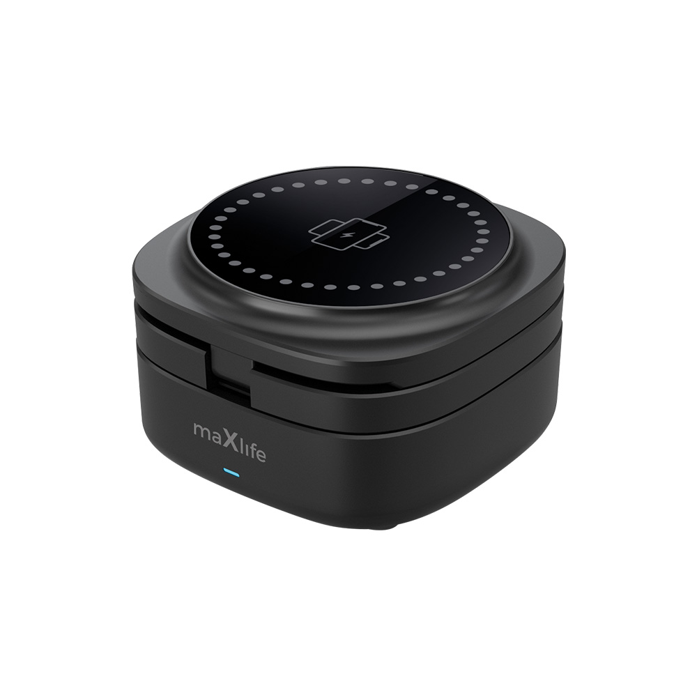 Maxlife MXWC-06 magnētiskais bezvadu lādētājs 15W melns 3in1