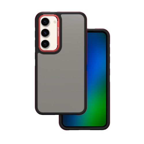 Telefona Maciņš "Crystal Black" Samsung S911 S23 Sarkans