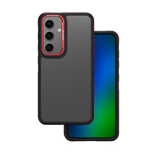 Telefona Maciņš "Crystal Black" Samsung S921 S24 Sarkans