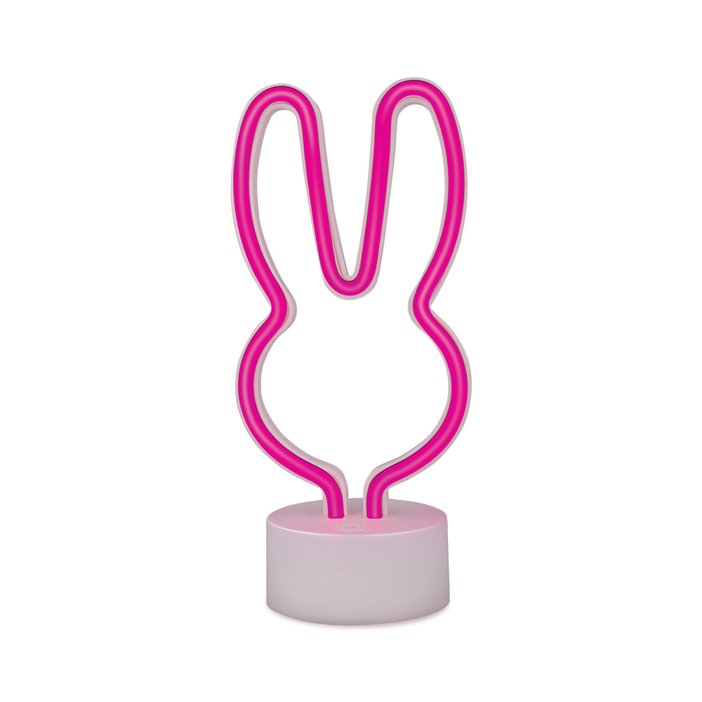 Neon LED on statīvs RABBIT rozā USB-C FSC-10 Forever Light