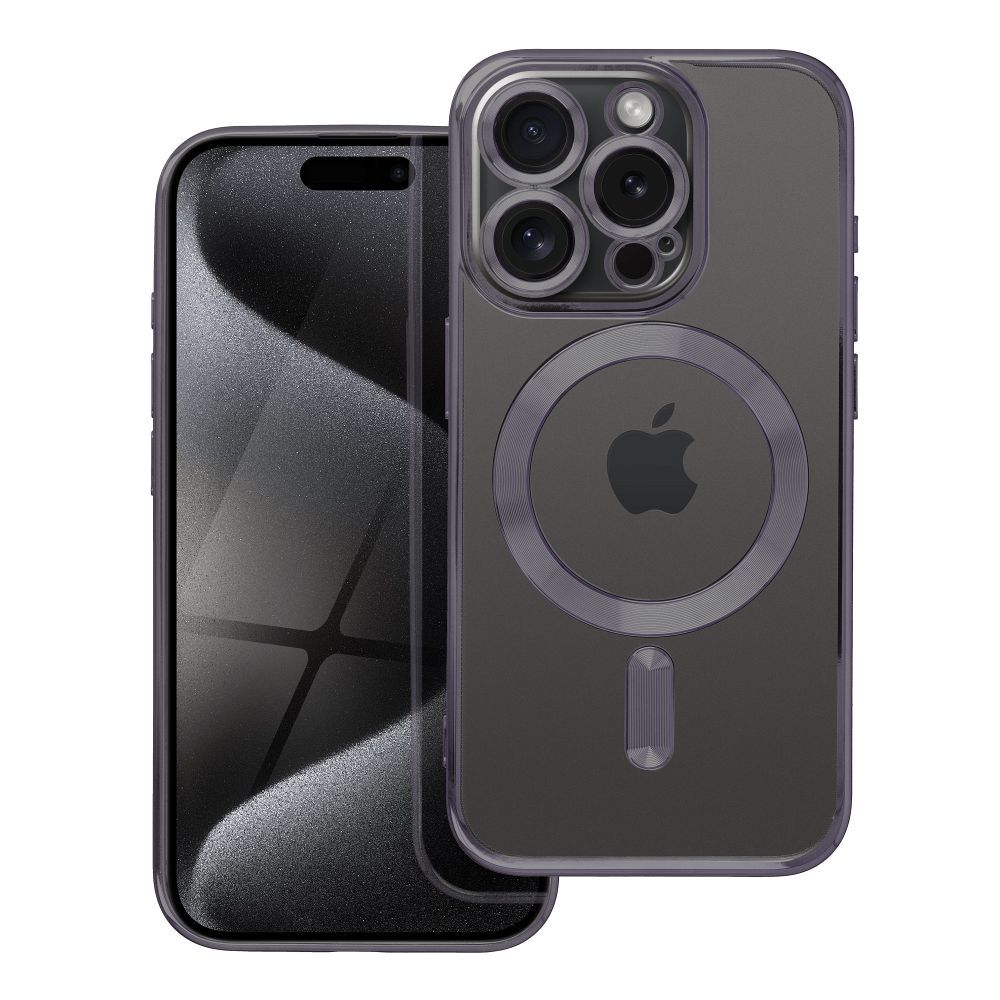 ELECTRO MAG COVER viedtālruņa apvalks saderīgs ar Magnētisko IPHONE 15 Pro melns
