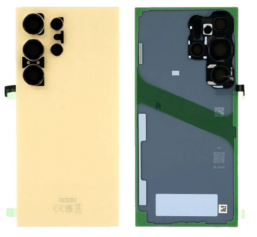 Oriģinālais aizmugurējais vāciņš Samsung S928 S24 Ultra Titanium Yellow (service pack)
