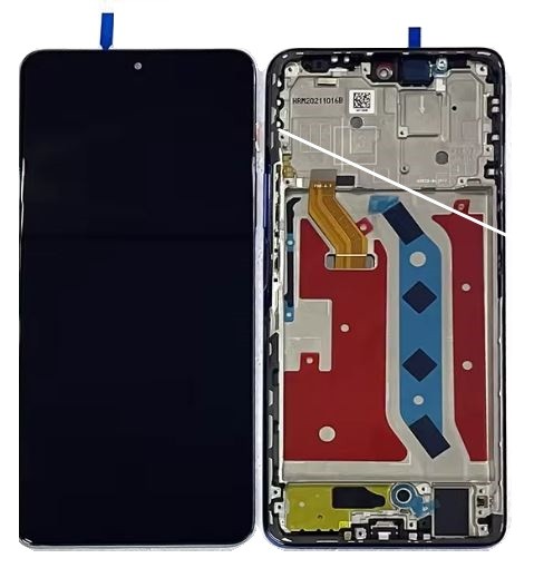 LCD ekrāns Huawei Honor Magic4 Lite 5G/Honor X9 5G/X30 5G ar skārienekrānu ar rāmi melns ORG