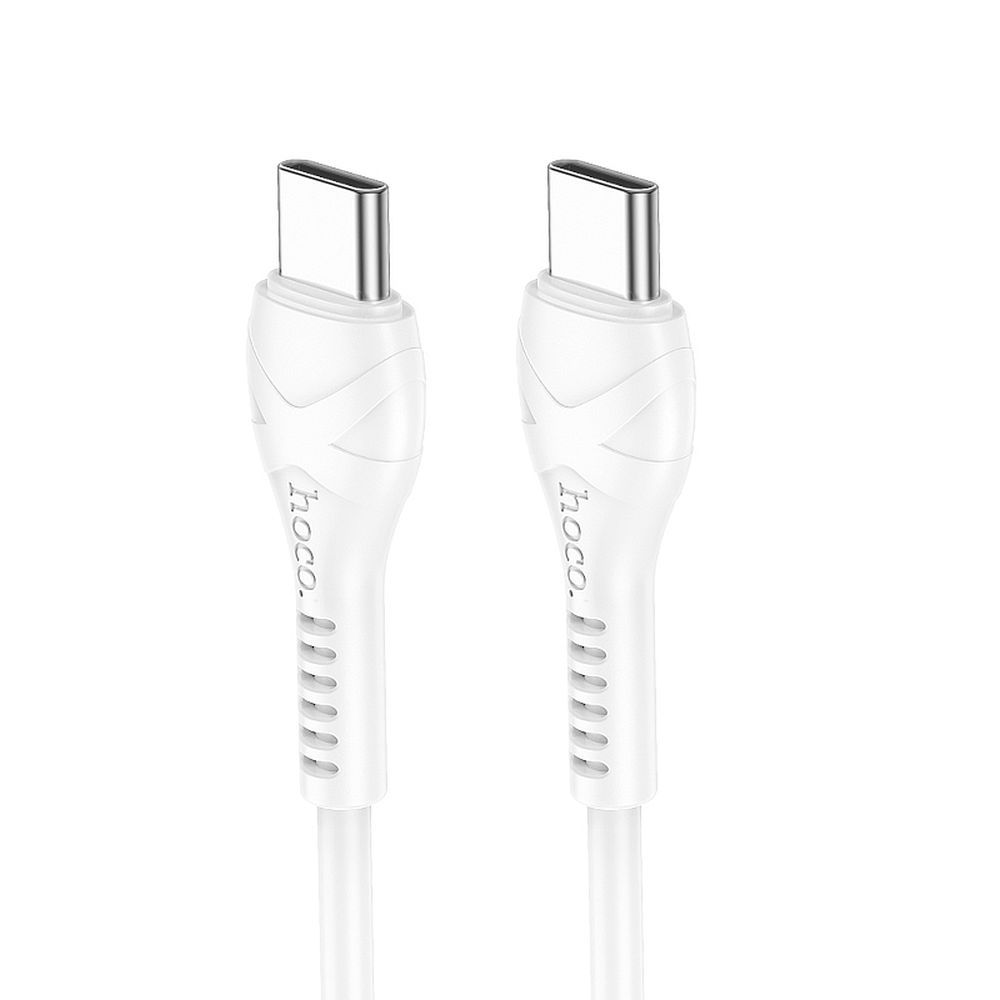 Kabelis USB C uz USB C Hoco PD 60W 1 m X37 balts