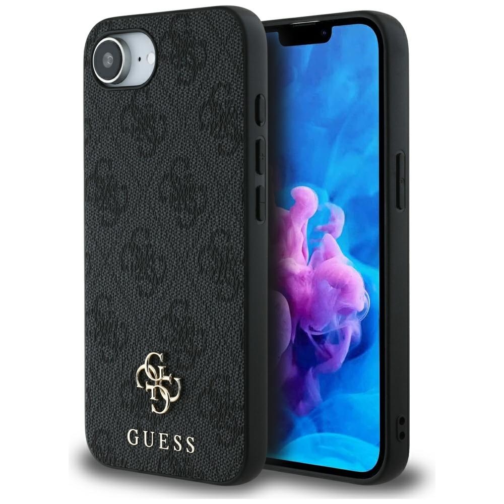Guess 4G Small 4G and Classic MagSafe viedtālruņa apvalks iPhone 16e - melns