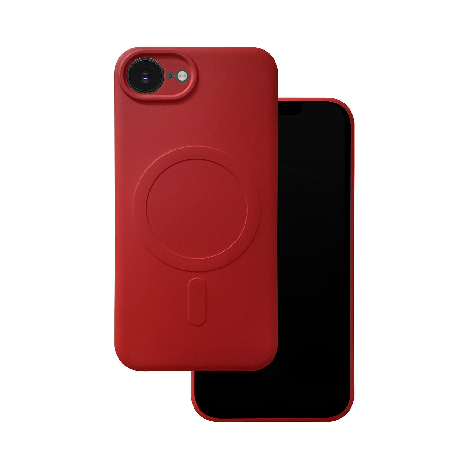 Simple Color Mag korpuss iPhone 16e / 17e sarkans