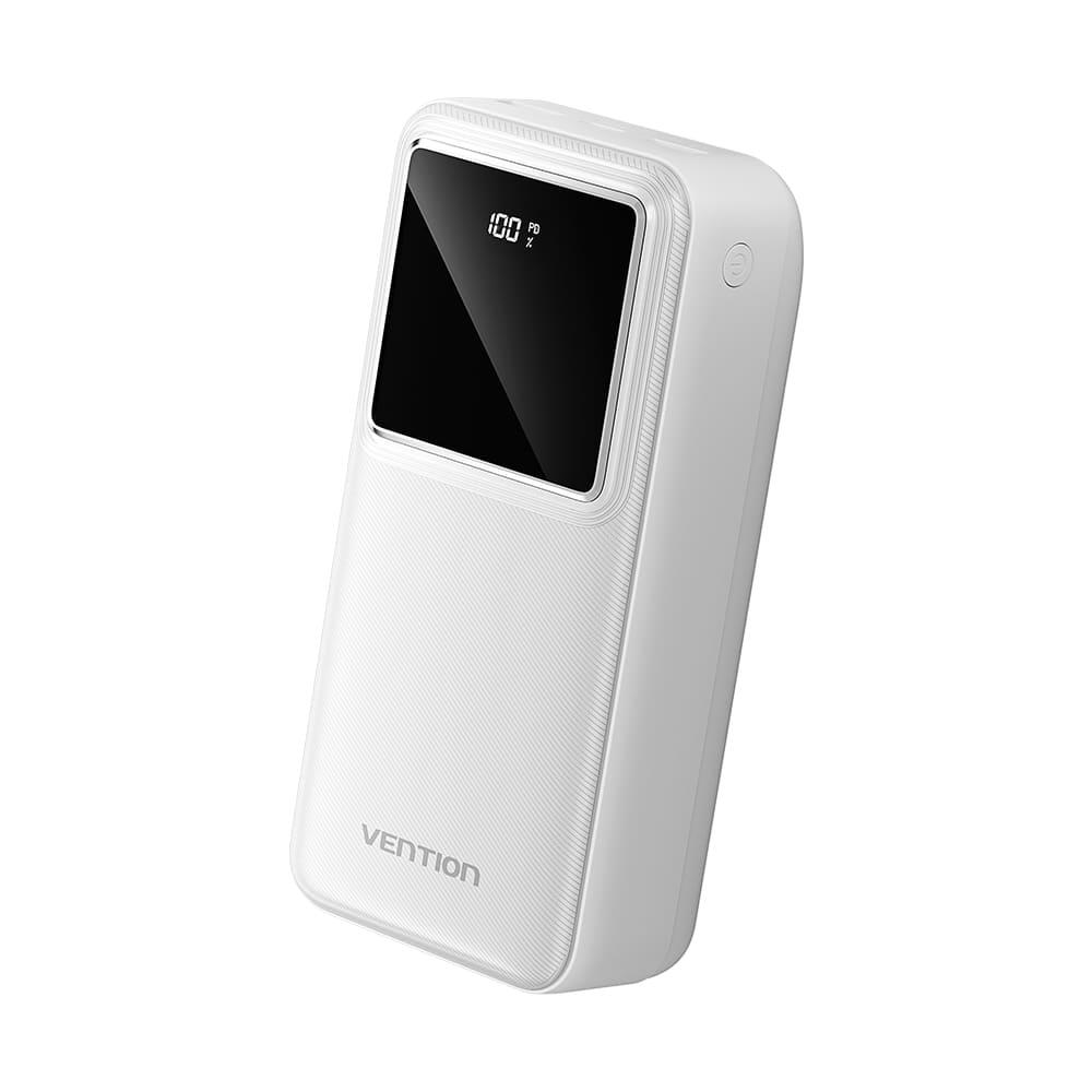 Vention portatīvais lādētājs 30000mAh, 22.5W, balts