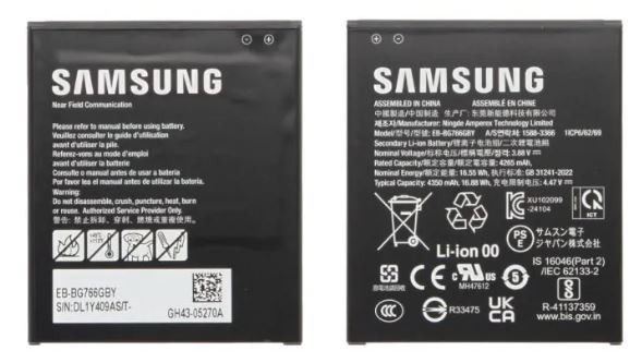 Baterija oriģināla Samsung G766 Xcover 7 Pro EB-BG766GBY 4265mAh (service pack)