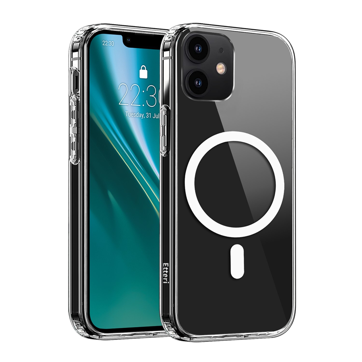 Etteri hibrīda magnētiskais viedtālruņa apvalks iPhone 12 / 12 Pro 6,1"