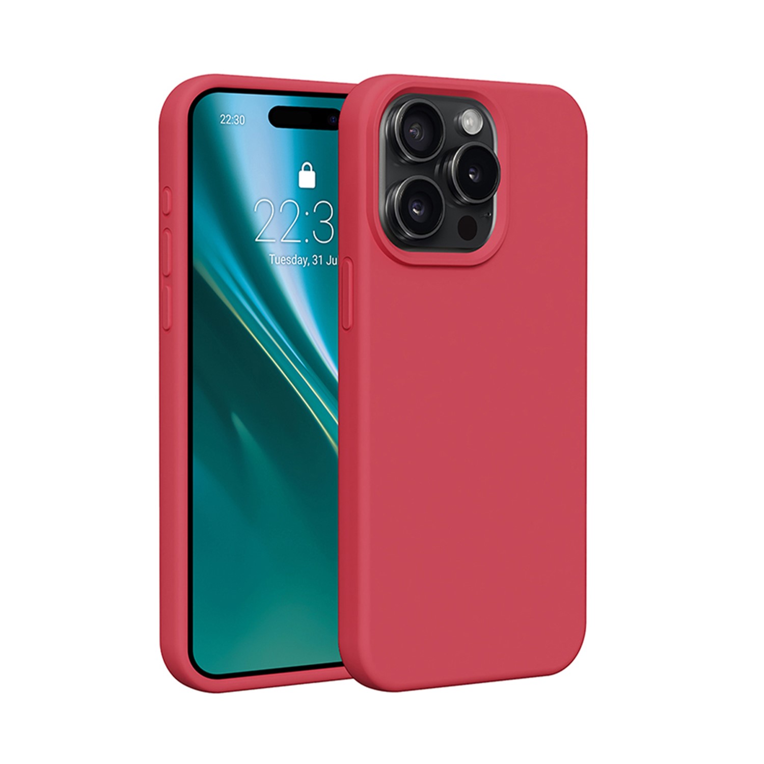 Etteri silikona viedtālruņa apvalks iPhone 15 Pro 6,1" aveņu
