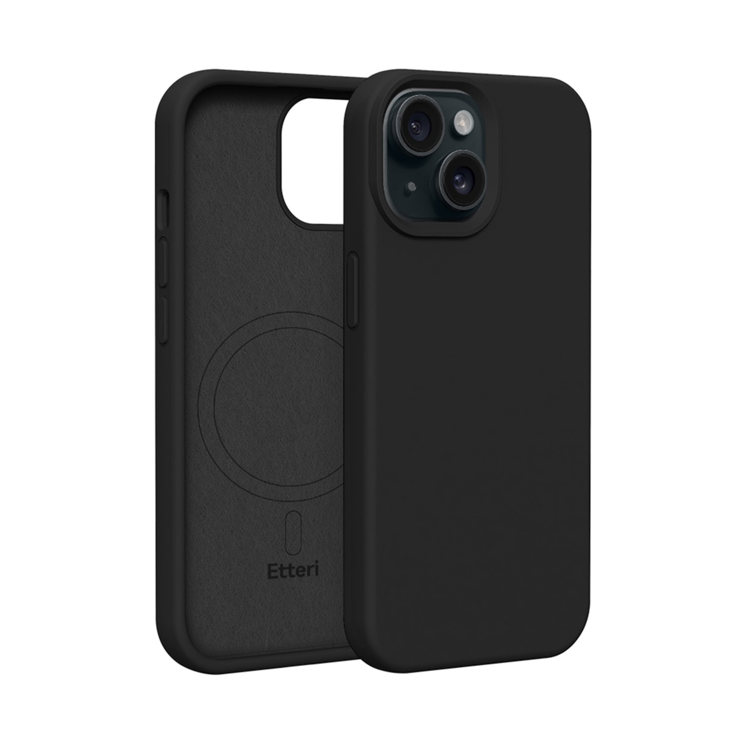 Etteri silikona magnētiskais viedtālruņa apvalks iPhone 13 6,1" melns