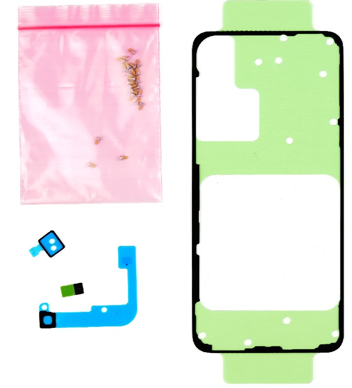 Uzlīmju komplekts aizmugurējam vāciņam Samsung S911 S23 oriģināls (service pack)