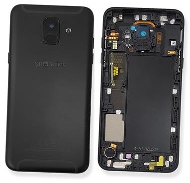 Aizmugurējais vāciņš Samsung A600 A6 2018 melns oriģināls (lietots C klase)