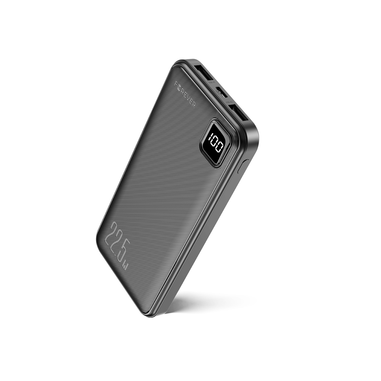 Forever portatīvais lādētājs TB-300M PD QC 22,5W 10000 mAh melna