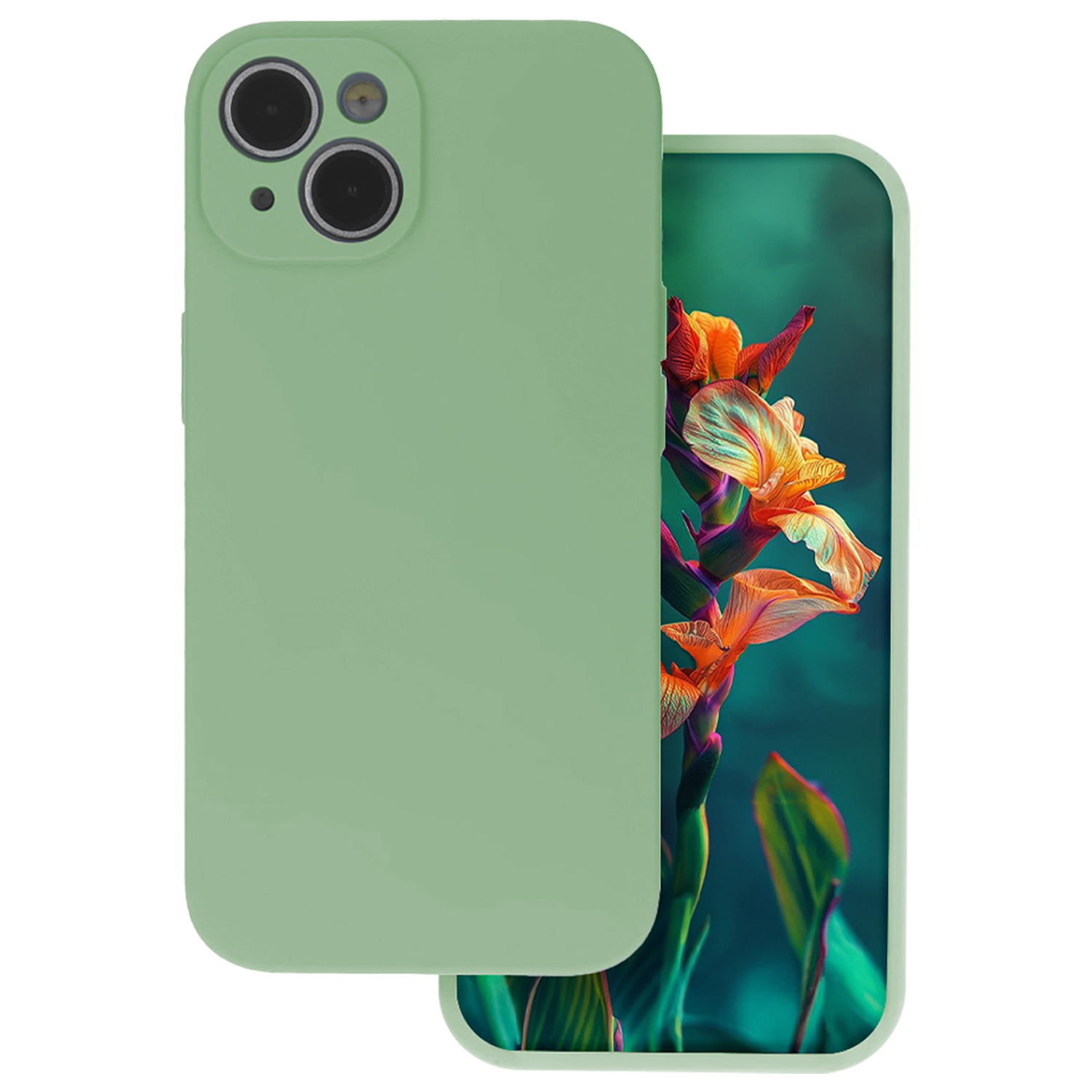 Silicon maciņš for iPhone 17 6,3" pistachio