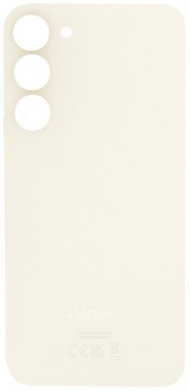Aizmugurējais vāks Samsung S911 S23 Cream (bez kameras lēcas) oriģināls (lietots Grade C)