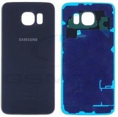 Aizmugurējais vāciņš Samsung G920F S6 Black Sapphire (bez kameras lēcas) oriģināls (lietots, Grade B)