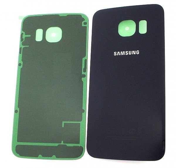 Aizmugurējais vāciņš Samsung G925F S6 Edge Black Sapphire (bez kameras lēcas) oriģināls (lietots, Grade C)
