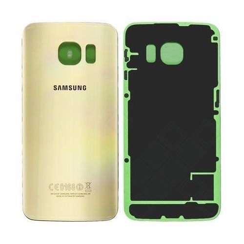 Aizmugurējais vāciņš Samsung G925F S6 Edge Gold Platinum (bez kameras lēcas) oriģināls (lietots, Grade B)