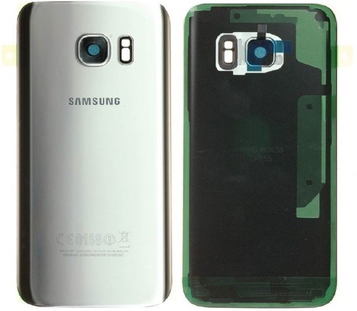 Aizmugurējais vāciņš Samsung G930F S7 sudrabs oriģināls (lietots, Grade B)