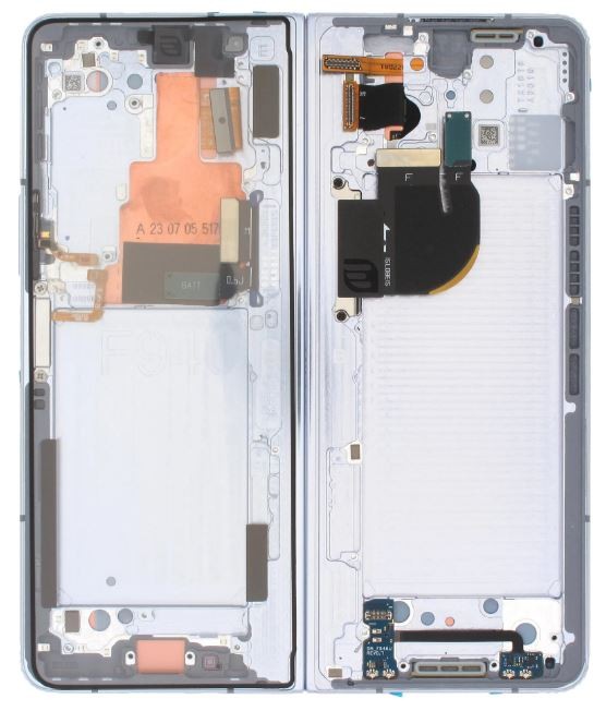 LCD ekrāns Samsung F946 Z Fold5 5G ar skārienjutīgu ekrānu (iekšējais) Icy Blue oriģināls (lietots, Grade B)
