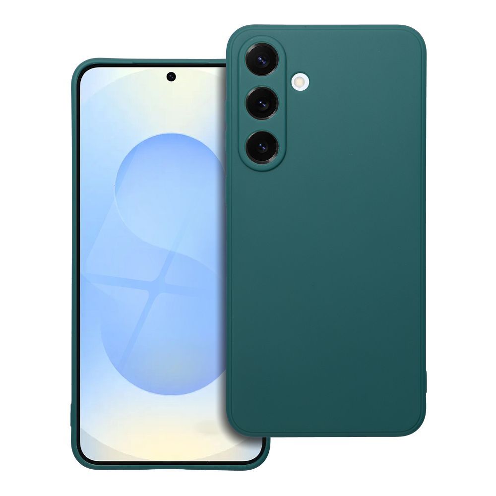 Matēts viedtālruņa apvalks SAMSUNG S25 Plus tumši zaļš