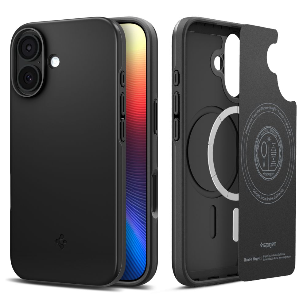 Spigen Thin Fit Magnētiskais viedtālruņa apvalks iPhone 17 - melns