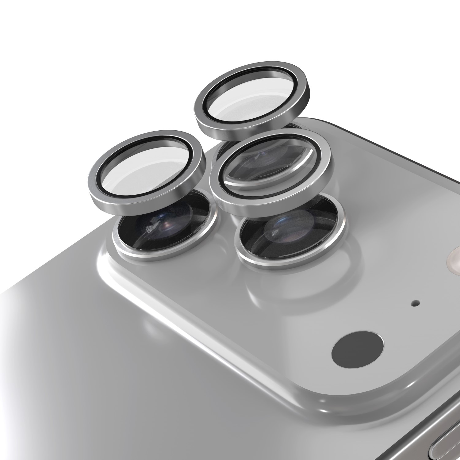Etteri aizsargstikls kamerai iPhone 17 Pro / 17 Pro Max pelēks
