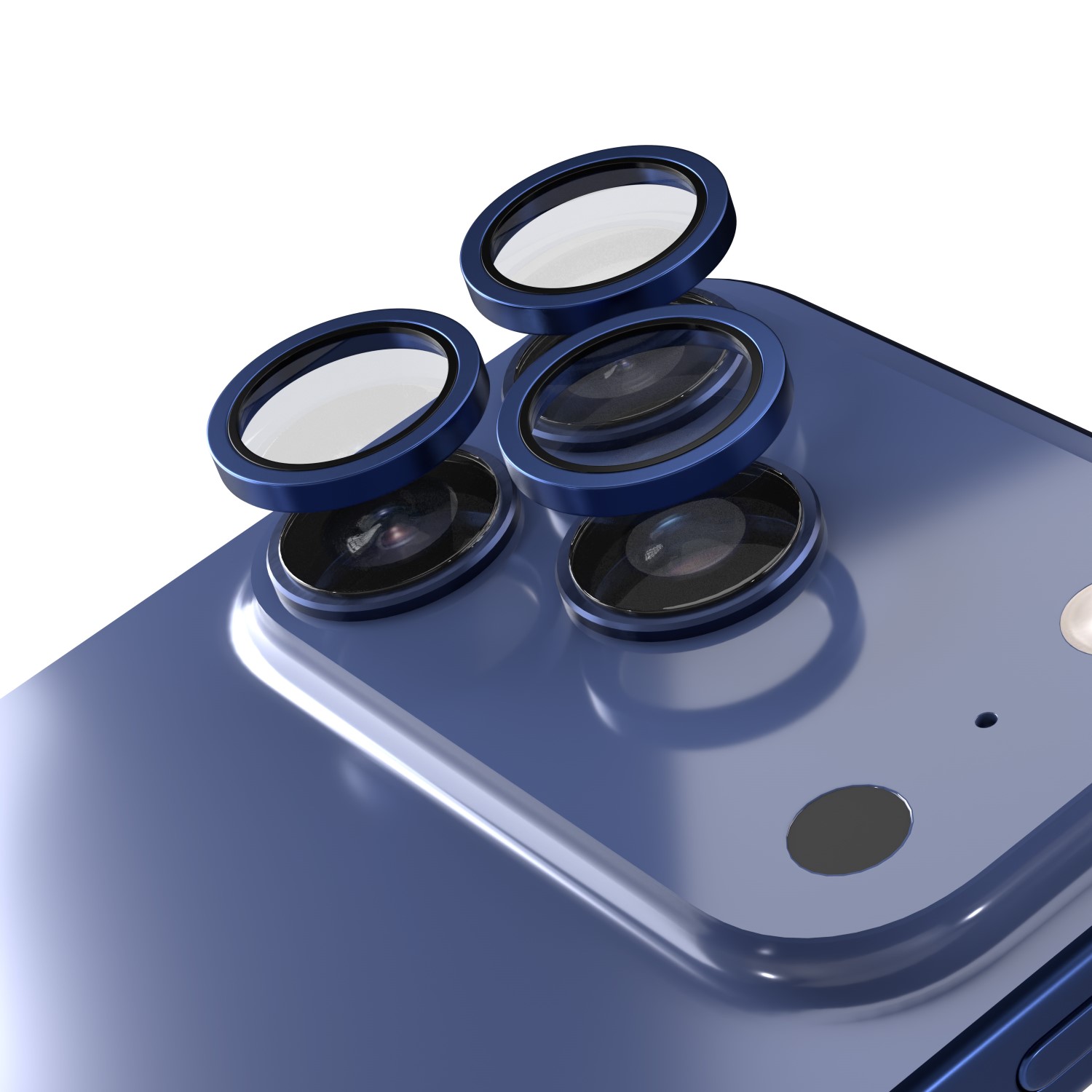 Etteri objektīva aizsargs iPhone 17 Pro / 17 Pro Max - zils