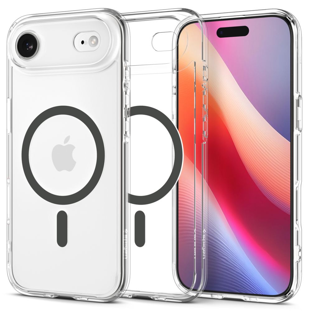 Spigen Ultra Hybrid Magnētiskais viedtālruņa apvalks iPhone 17 Air - Caurspīdīgs pelēks