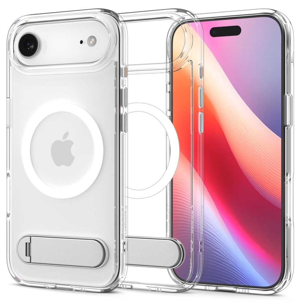 Spigen Ultra Hybrid "S" Magnētiskais viedtālruņa apvalks iPhone 17 Air - Caurspīdīgs un balts
