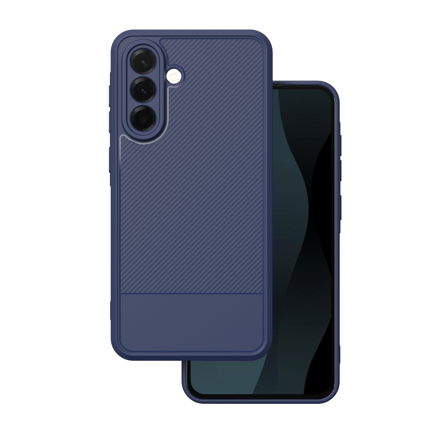 Simple Carbon viedtālruņa apvalks Samsung Galaxy A36 5G zils
