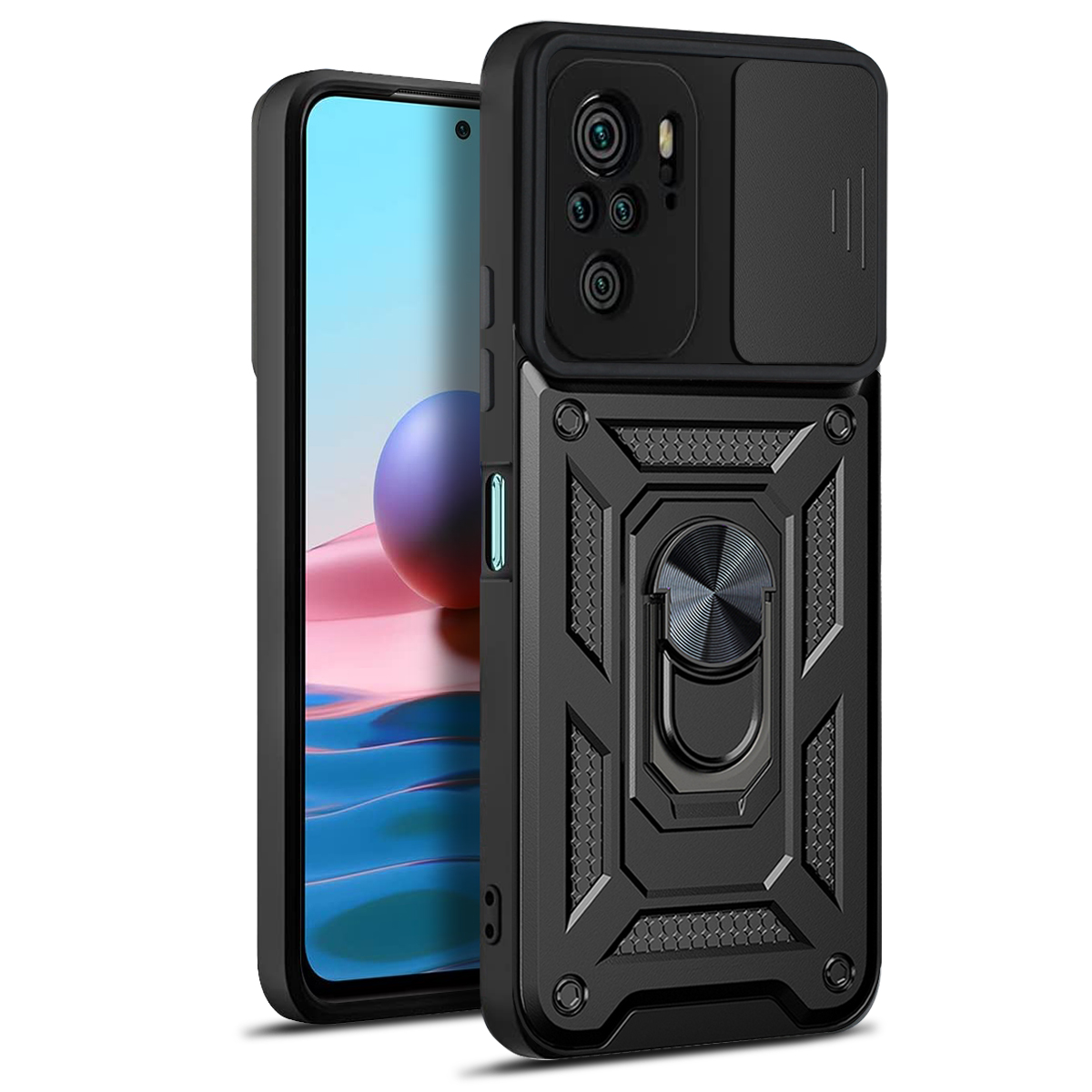 Defender Slide case for Xiaomi Redmi Note 10 4G / 10S black
