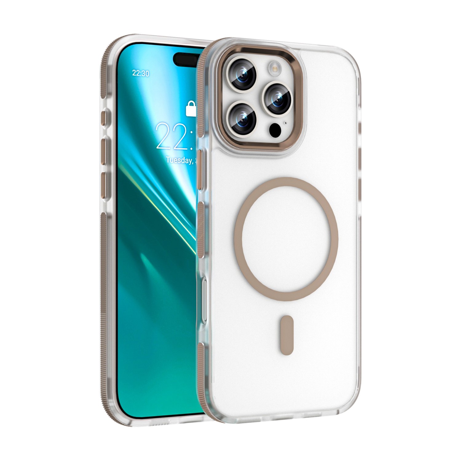 Etteri Icy Mag viedtālruņa apvalks iPhone 16 Pro 6,3" zelta