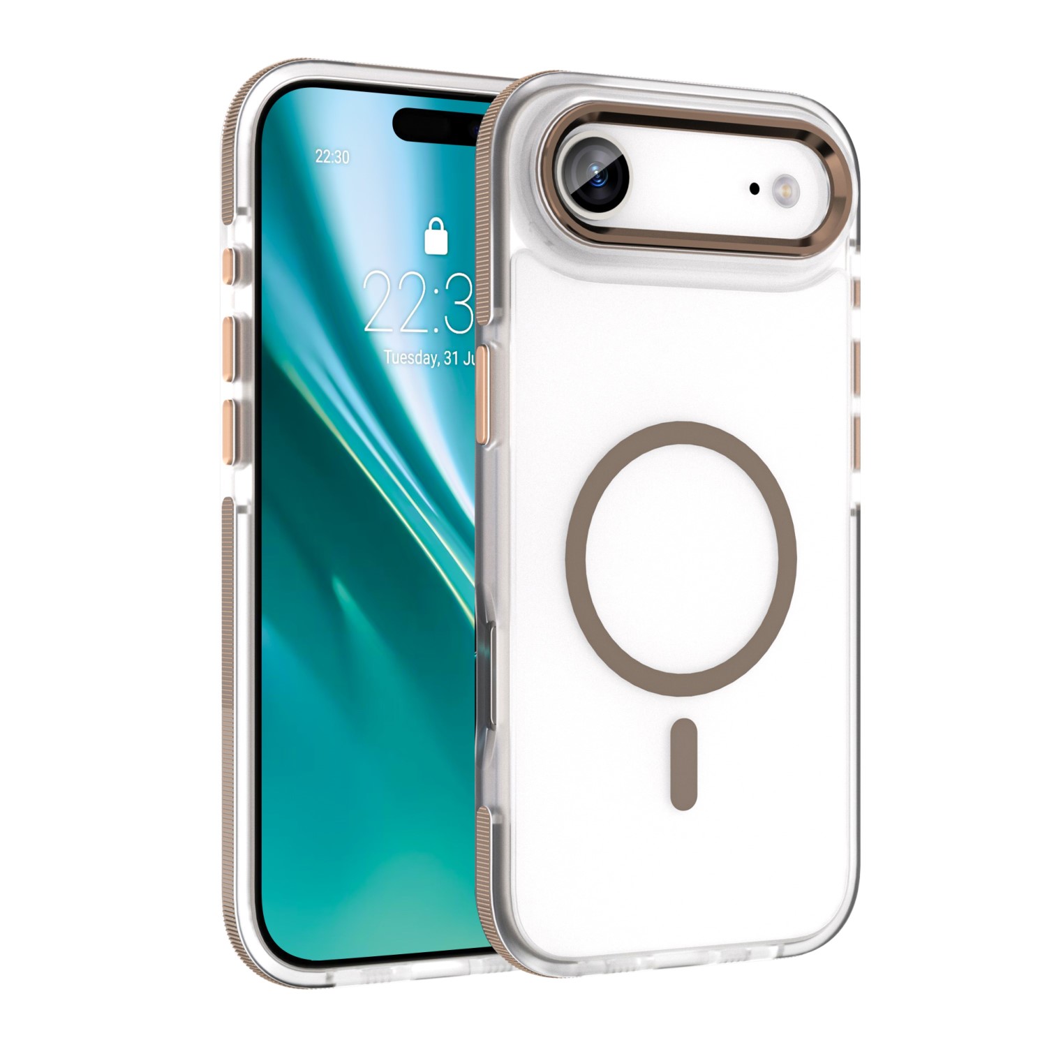 Etteri Icy Mag case for iPhone 17 Air gold